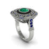 Fancy Art Deco Emerald Ring - Pauline No. 66 image 1