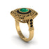 Fancy Art Deco Emerald Ring - Pauline No. 34 image 1