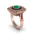 Fancy Art Deco Emerald Ring - Pauline No. 50 image 1