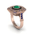 Fancy Art Deco Emerald Ring - Pauline No. 65 image 1