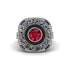 Fancy Art Deco Ruby Ring - Pauline No. 72 image 2