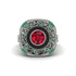 Fancy Art Deco Ruby Ring - Pauline No. 27 image 2