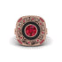 Fancy Art Deco Ruby Ring - Pauline No. 56 image 2