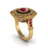 Fancy Art Deco Ruby Ring - Pauline No. 55 image 1