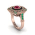 Fancy Art Deco Ruby Ring - Pauline No. 26 image 1
