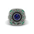 Fancy Art Deco Sapphire Ring - Pauline No. 30 image 2