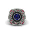 Fancy Art Deco Sapphire Ring - Pauline No. 60 image 2