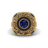 Fancy Art Deco Sapphire Ring - Pauline No. 73 image 2