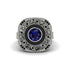 Fancy Art Deco Sapphire Ring - Pauline No. 45 image 2
