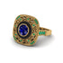 Fancy Art Deco Sapphire Ring - Pauline No. 28 image 3