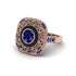 Fancy Art Deco Sapphire Ring - Pauline No. 74 image 3