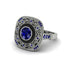 Fancy Art Deco Sapphire Ring - Pauline No. 75 image 3