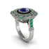 Fancy Art Deco Sapphire Ring - Pauline No. 30 image 1