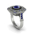 Fancy Art Deco Sapphire Ring - Pauline No. 75 image 1