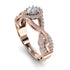 Infinity Inspired Halo Diamond Engagement Ring - Teresa No. 2 image 2
