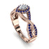 Infinity Inspired Halo Diamond Engagement Ring - Teresa No. 62 image 2