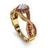 Infinity Inspired Halo Diamond Engagement Ring - Teresa No. 46 image 2
