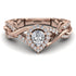 Infinity Inspired Halo Diamond Engagement Ring - Teresa No. 2 image 1