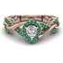 Infinity Inspired Halo Diamond Engagement Ring - Teresa No. 17 image 1