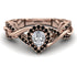 Infinity Inspired Halo Diamond Engagement Ring - Teresa No. 32 image 1