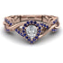 Infinity Inspired Halo Diamond Engagement Ring - Teresa No. 62 image 1