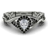 Infinity Inspired Halo Diamond Engagement Ring - Teresa No. 33 image 1