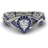 Infinity Inspired Halo Diamond Engagement Ring - Teresa No. 63 image 1