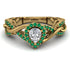 Infinity Inspired Halo Diamond Engagement Ring - Teresa No. 16 image 1