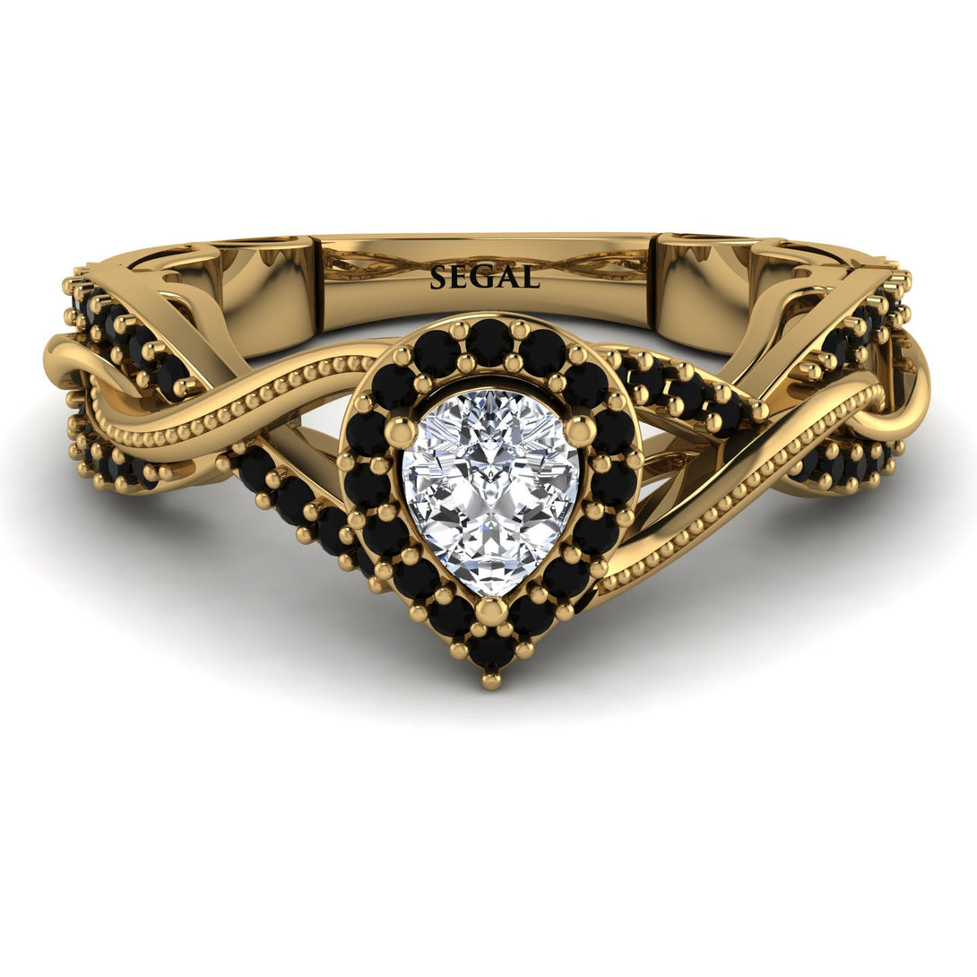 Infinity Inspired Halo Diamond Engagement Ring - Teresa No. 31