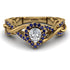 Infinity Inspired Halo Diamond Engagement Ring - Teresa No. 61 image 1