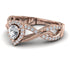 Infinity Inspired Halo Diamond Engagement Ring - Teresa No. 2 image 3