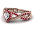 Infinity Inspired Halo Diamond Engagement Ring - Teresa No. 47 image 3