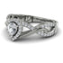 Infinity Inspired Halo Diamond Engagement Ring - Teresa No. 3 image 3
