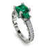 Modern Geometric Emerald Gold Engagement Ring - Beverly No. 6 image 12