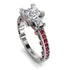 Modern Geometric Diamond Gold Engagement Ring - Beverly No. 48 image 11