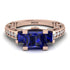 Modern Geometric Sapphire Gold Engagement Ring - Beverly No. 14 image 12