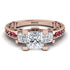 Modern Geometric Diamond Gold Engagement Ring - Beverly No. 47 image 12