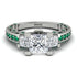 Modern Geometric Diamond Gold Engagement Ring - Beverly No. 18 image 12