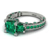 Modern Geometric Emerald Gold Engagement Ring - Beverly No. 21 image 13