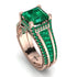 Princess Geometric Emerald Engagement Ring - Marilyn No. 20 image 1