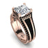 Princess Geometric Diamond Engagement Ring - Marilyn No. 32 image 1