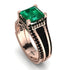 Princess Geometric Emerald Engagement Ring - Marilyn No. 35 image 1