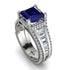 Princess Geometric Sapphire Engagement Ring - Marilyn No. 15 image 1