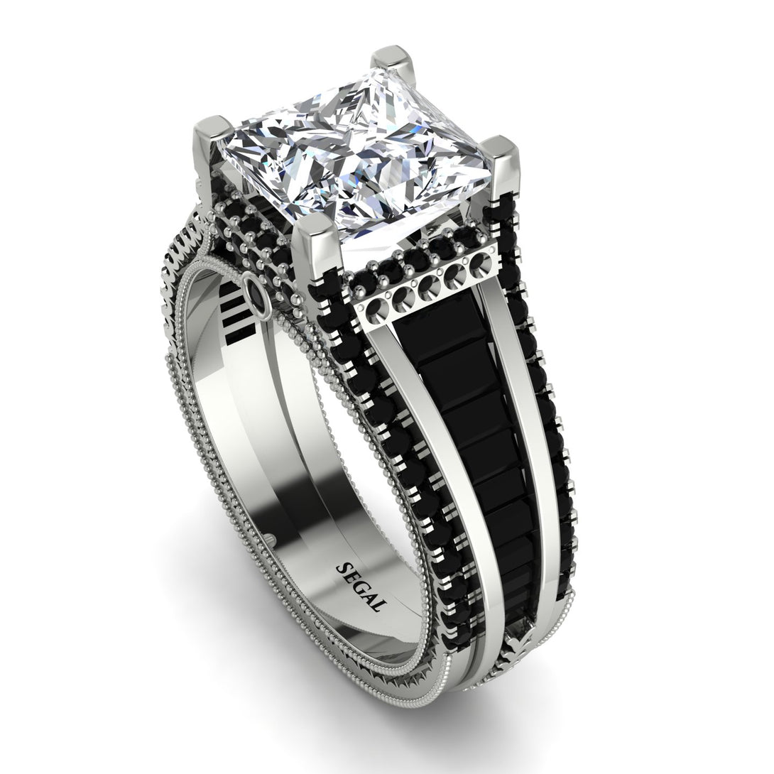Princess Geometric Diamond Engagement Ring - Marilyn No. 33