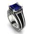 Princess Geometric Sapphire Engagement Ring - Marilyn No. 45 image 1