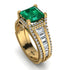 Princess Geometric Emerald Engagement Ring - Marilyn No. 4 image 1