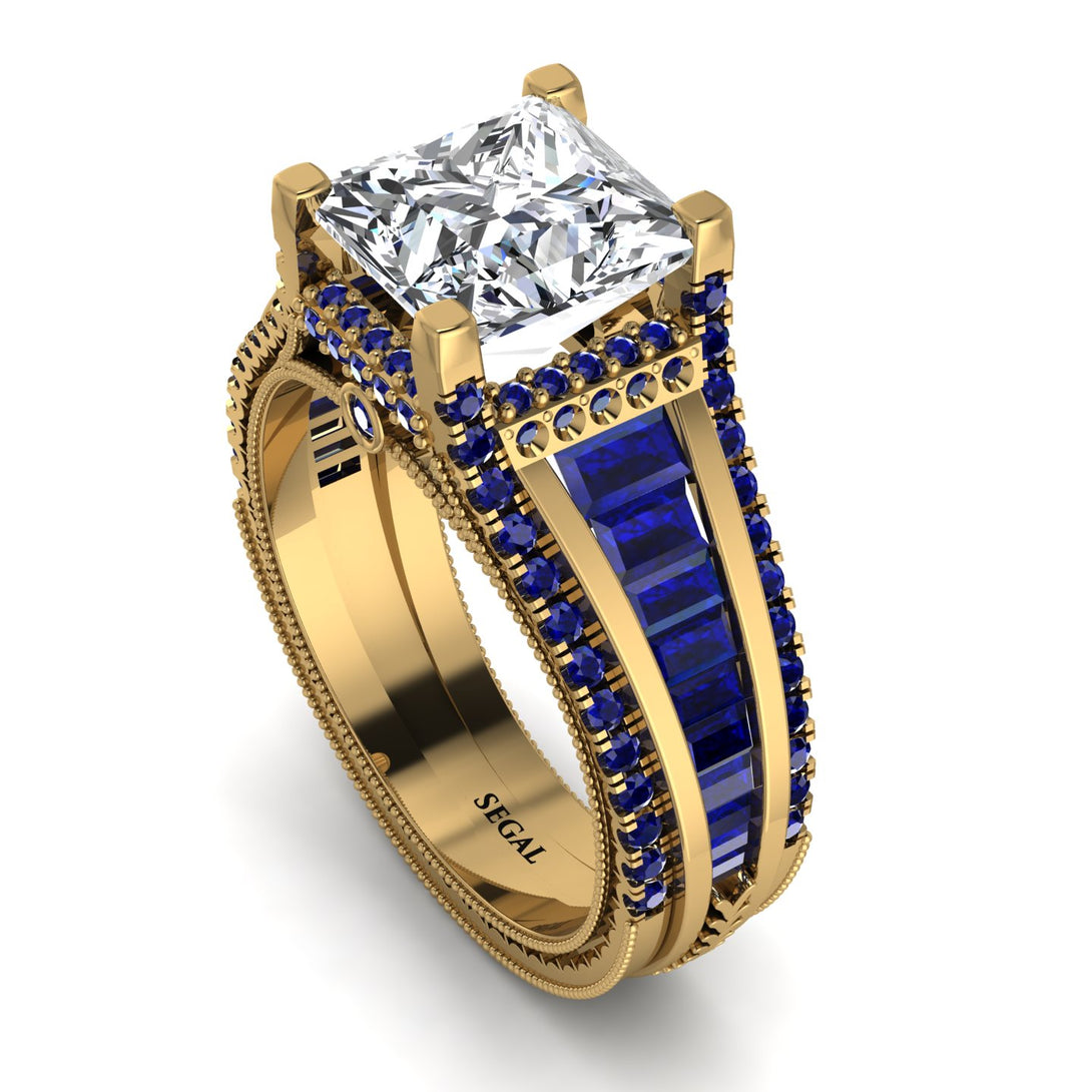 Princess Geometric Diamond Engagement Ring - Marilyn No. 61