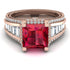Princess Geometric Ruby Engagement Ring - Marilyn No. 11 image 2