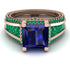Princess Geometric Sapphire Engagement Ring - Marilyn No. 29 image 2