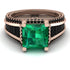Princess Geometric Emerald Engagement Ring - Marilyn No. 35 image 2